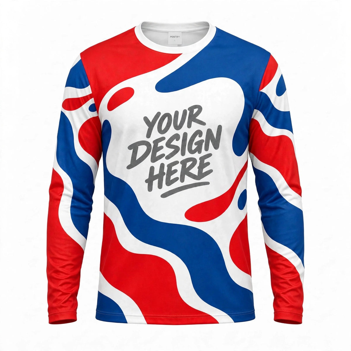 Custom Long Sleeve Shirt Personalized Mens Sublimation Athletic Shirt All Over P