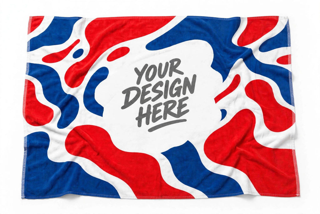 Custom Beach Towel Personalized 30x60 Large Pool Towel Sublimation All Over Prin
