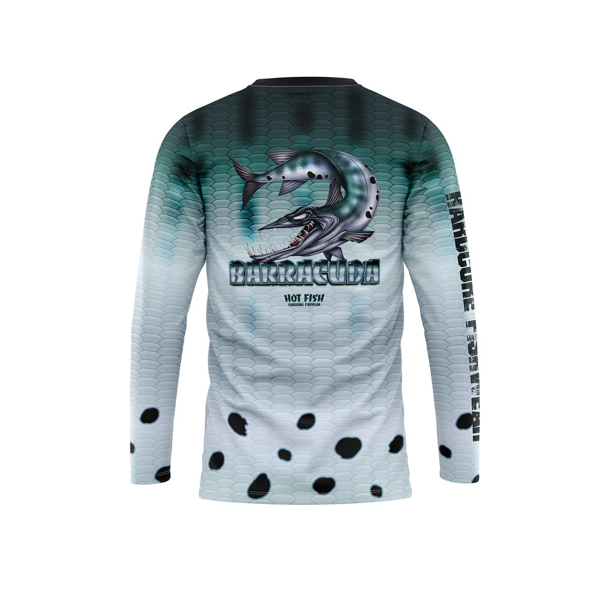 HOT FISH BARRACUDA - Men’s Long Sleeve Fishing Shirt – UPF Protection - Multicolor - back