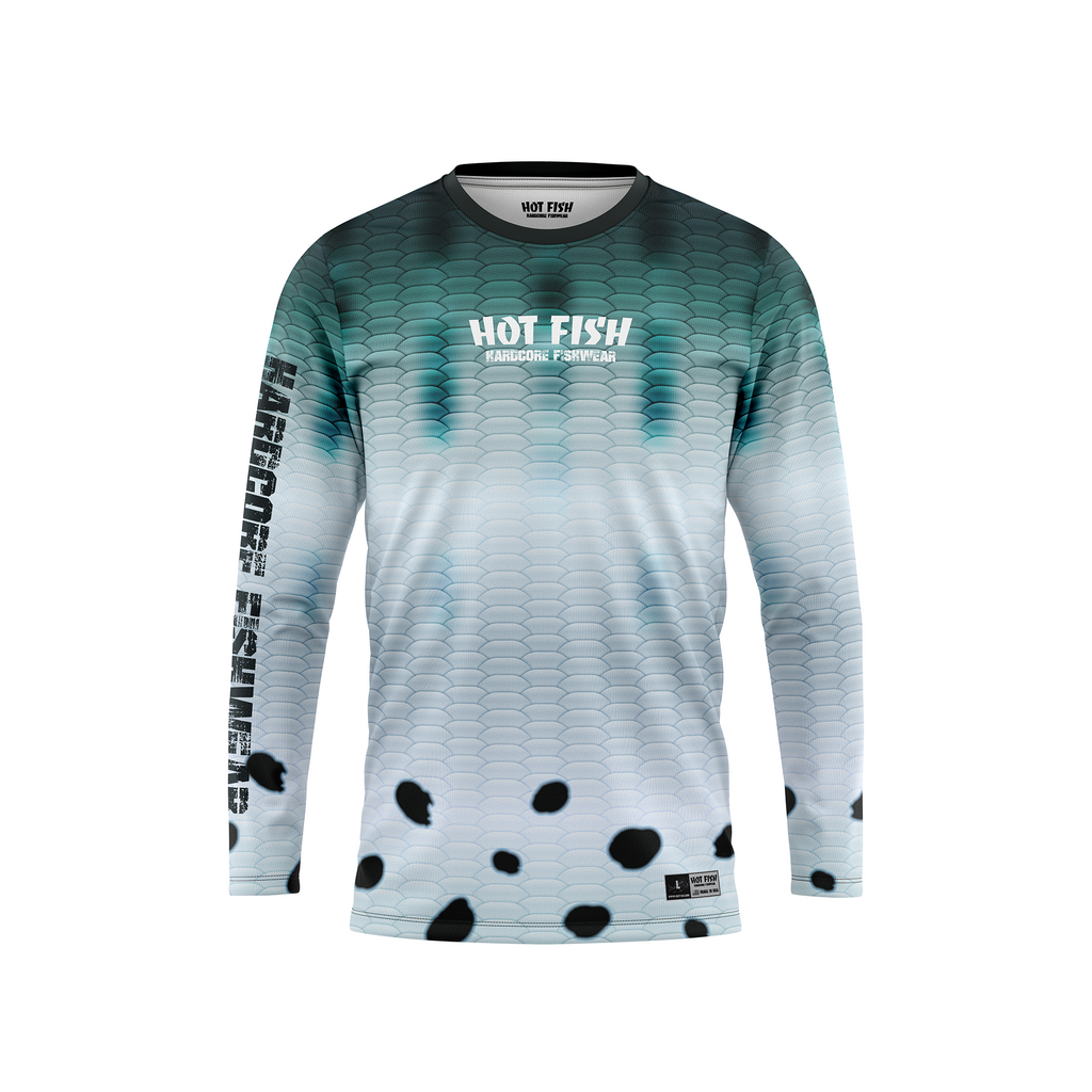 HOT FISH BARRACUDA - Men’s Long Sleeve Fishing Shirt – UPF Protection - Multicolor - front