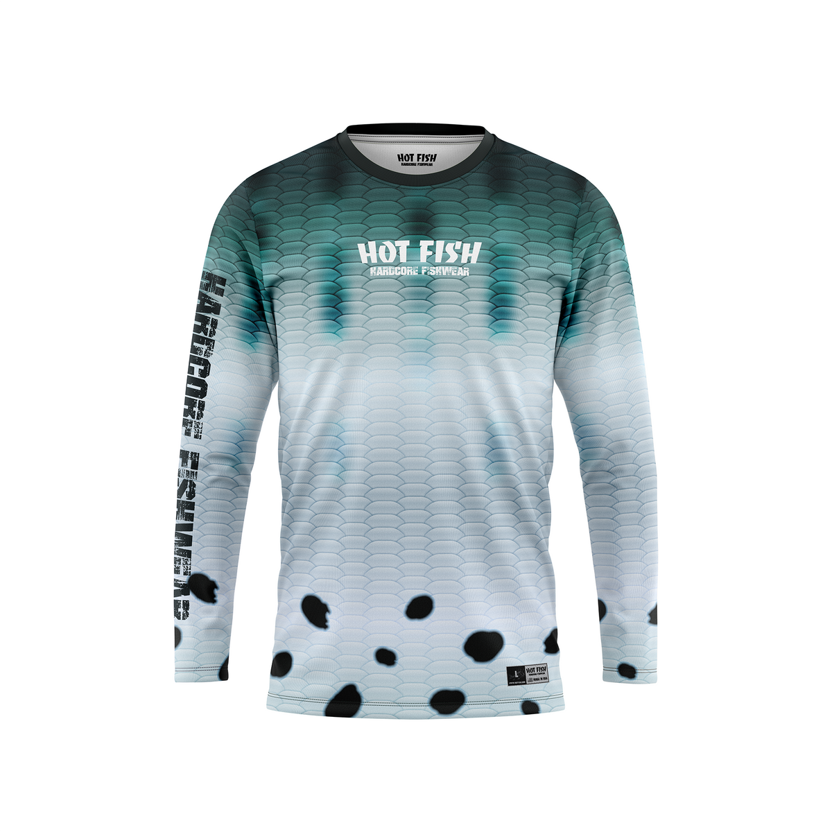 HOT FISH BARRACUDA - Men’s Long Sleeve Fishing Shirt – UPF Protection - Multicolor - front